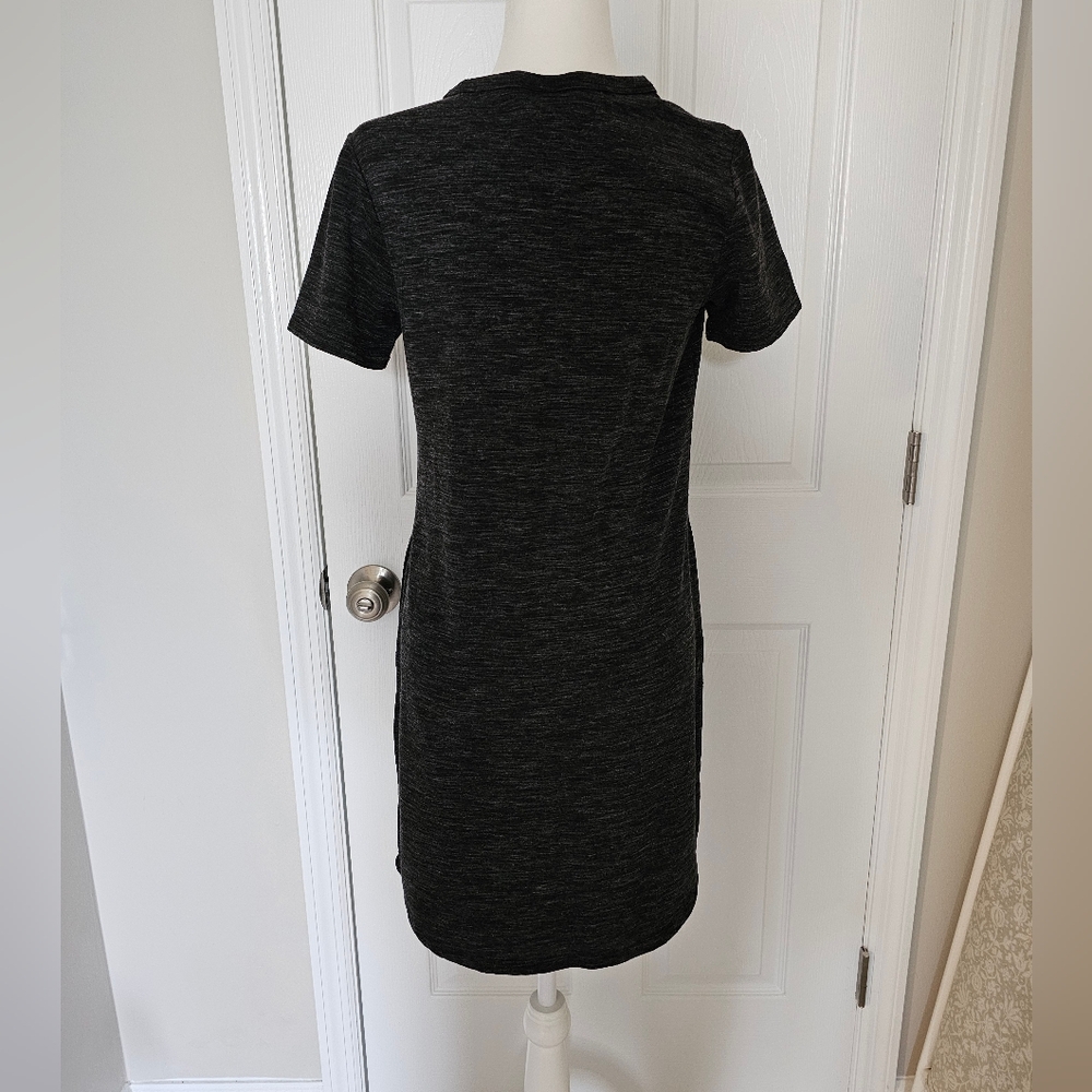 32 Degrees Cool Black Charcoal Short Sleeve Dress - Picture 2 of 5
